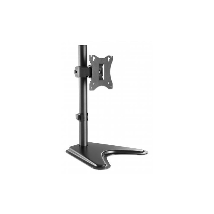 Manhattan Staffa da Scrivania per TV & Monitor con Supporto Orientabile Inclinazione/Rotazione/Girevole Per schermi da 10 a 27 V