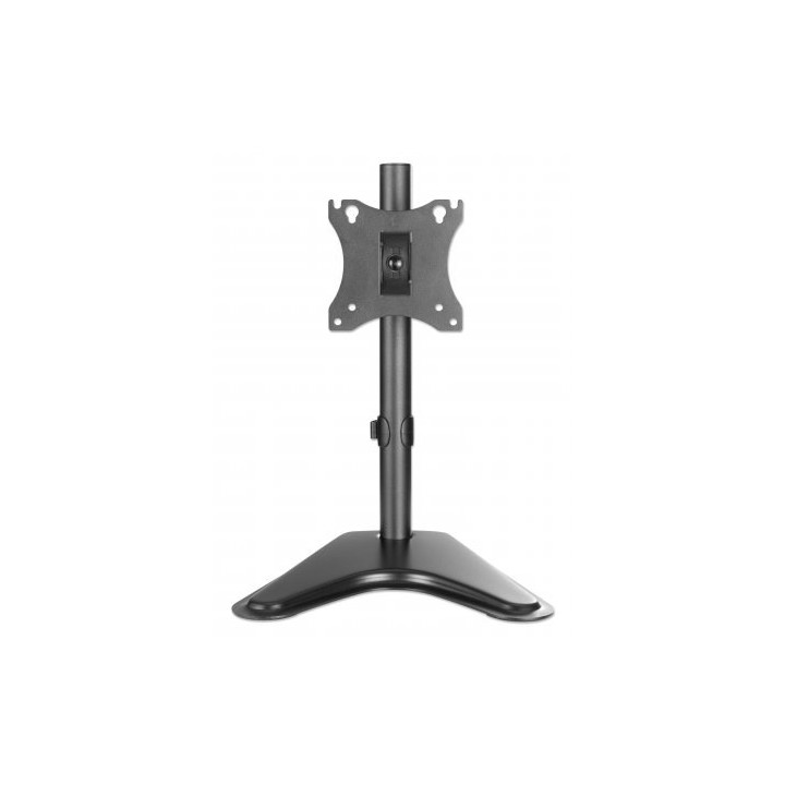Manhattan Staffa da Scrivania per TV & Monitor con Supporto Orientabile Inclinazione/Rotazione/Girevole Per schermi da 10 a 27 V