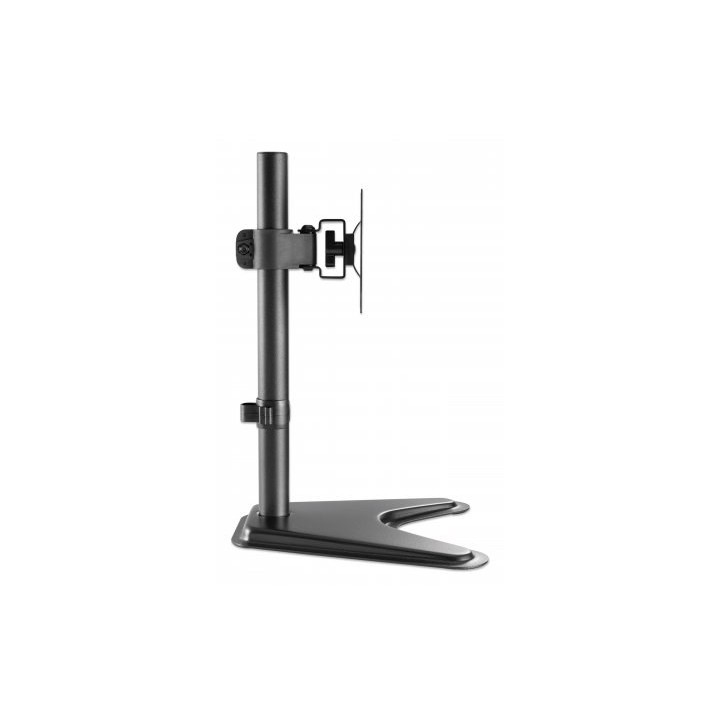Manhattan Staffa da Scrivania per TV & Monitor con Supporto Orientabile Inclinazione/Rotazione/Girevole Per schermi da 10 a 27 V