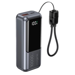 Gembird PB10-PD20-LCD-02 Powerbank compatto con ricarica veloce e display LCD 20W 10000 mAh grigio spazio