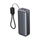 Gembird PB10-PD20-LCD-02 Powerbank compatto con ricarica veloce e display LCD 20W 10000 mAh grigio spazio
