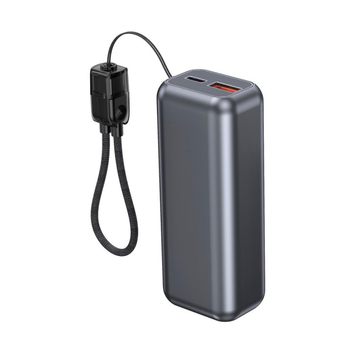 Gembird PB10-PD20-LCD-02 Powerbank compatto con ricarica veloce e display LCD 20W 10000 mAh grigio spazio
