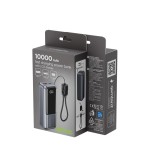Gembird PB10-PD20-LCD-02 Powerbank compatto con ricarica veloce e display LCD 20W 10000 mAh grigio spazio