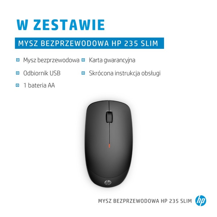 HP 235 Mouse wireless sottile