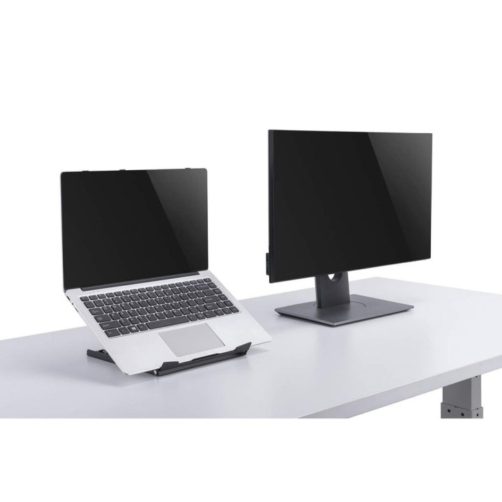 Manhattan Supporto per laptop e tablet regolabile (5 posizioni) idoneo per tutti i tablet e laptop fino a 15.6 portatile e legge