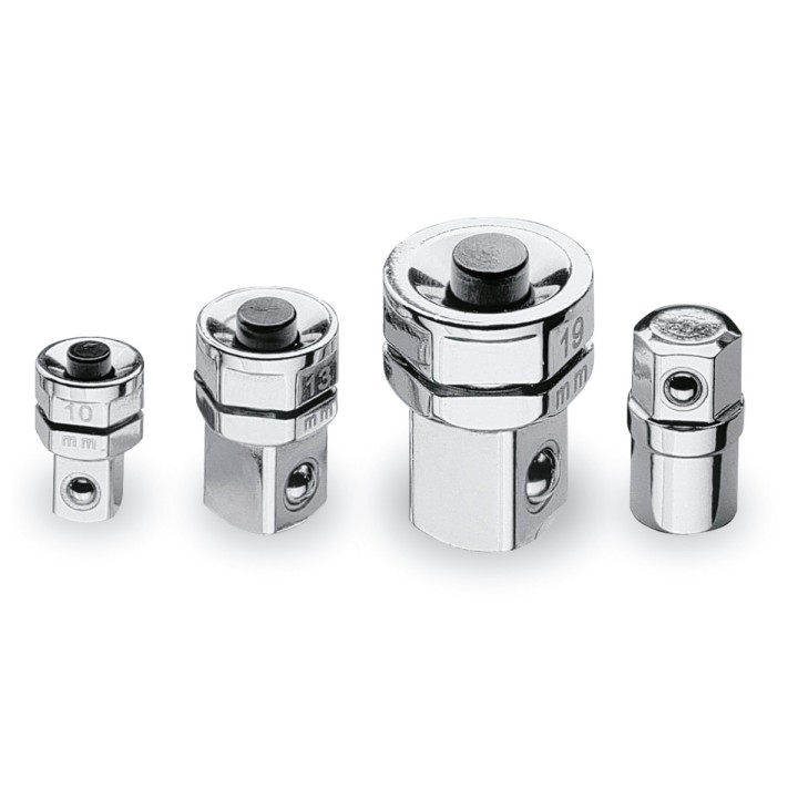 Beta 123/K4 Kit di 4 adattatori per chiavi a cricchetto: 1 adattatore per bits 3 adattatori a sgancio rapido 001230504