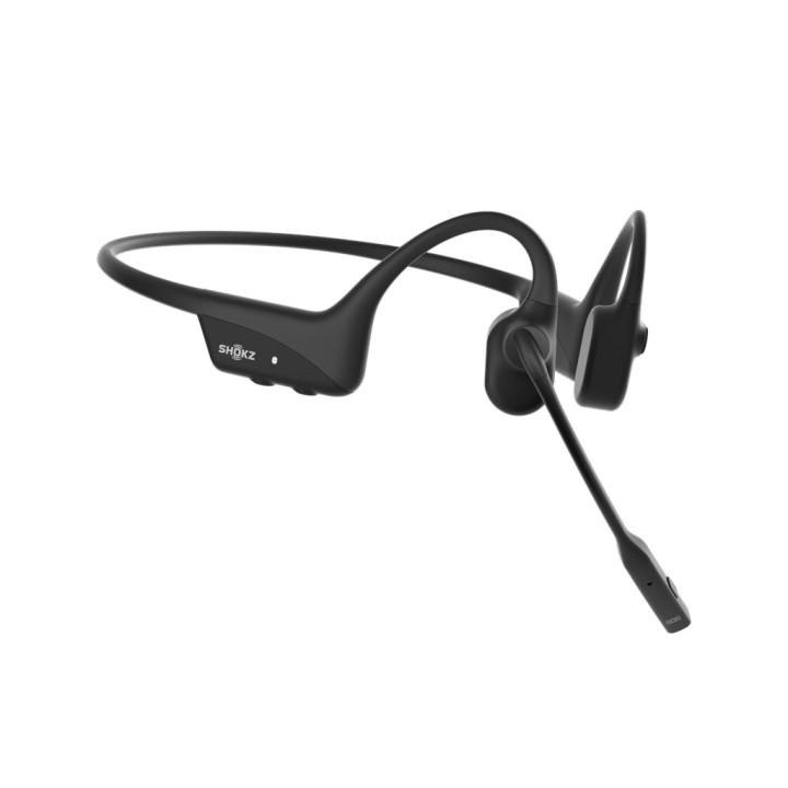 SHOKZ OpenComm2 2025 Cuffie Bluetooth a Conduzione Ossea Upgrade per Videoconferenza con Porta di Ricarica USB-C | Autonomia Con