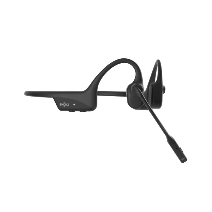 SHOKZ OpenComm2 2025 Cuffie Bluetooth a Conduzione Ossea Upgrade per Videoconferenza con Porta di Ricarica USB-C | Autonomia Con