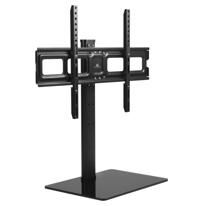Maclean MC-386 Supporto universale TV per credenza scrivania tavolo 32 - 75 40kg VESA 35° rotante vetro temprato regolabile alte