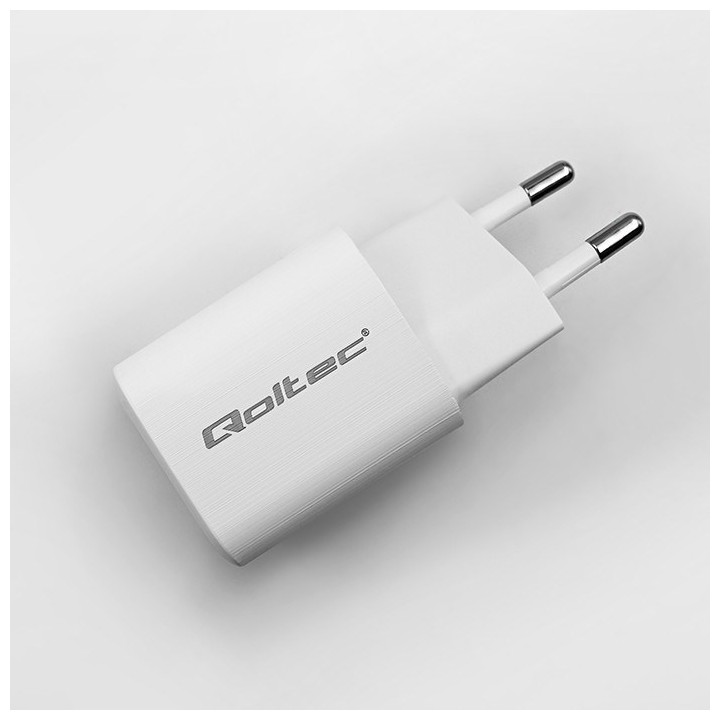 Qoltec 50763 caricatore dispositivi mobili laptop console portatile da gioco power bank smartphone smartwatch tablet bianco AC r