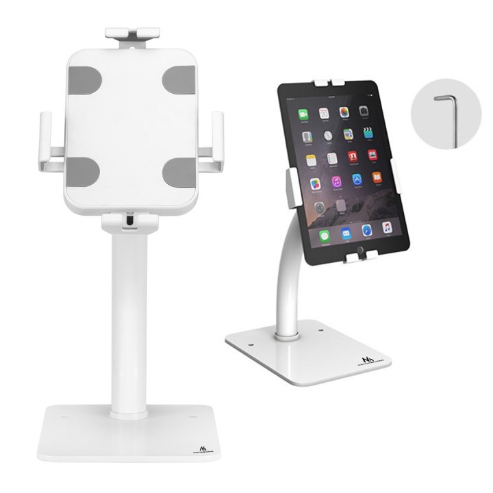 Maclean MC-468W supporto universale per tablet bloccabile 7.9 - 11 montaggio su tavolo o parete chiosco display pubblico robusto