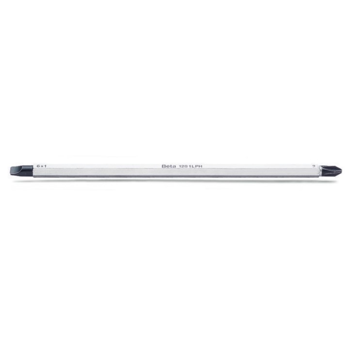 Beta 1281LPH/3 Giravite bivalenti per viti a testa con intaglio e Phillips® cromato, punte nere 012810323