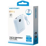 Vention 10000mAh Powerbank 2xUSB-C 1xUSB-A 22.5W blu