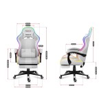 HUZARO FORCE 4.7 RGB Bianca SEDIA GAMING
