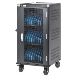 Manhattan Carrello/tavolo di ricarica per laptop tramite adattatore AC (EU) 30 scomparti installare l'adattatore AC del disposit