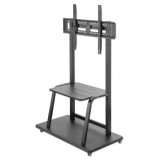 Manhattan TV Supporto carrello per monitor 1 schermo dimensioni schermo: 37-100 nero VESA 200x200 a 800x600mm max 150kg ripiano 