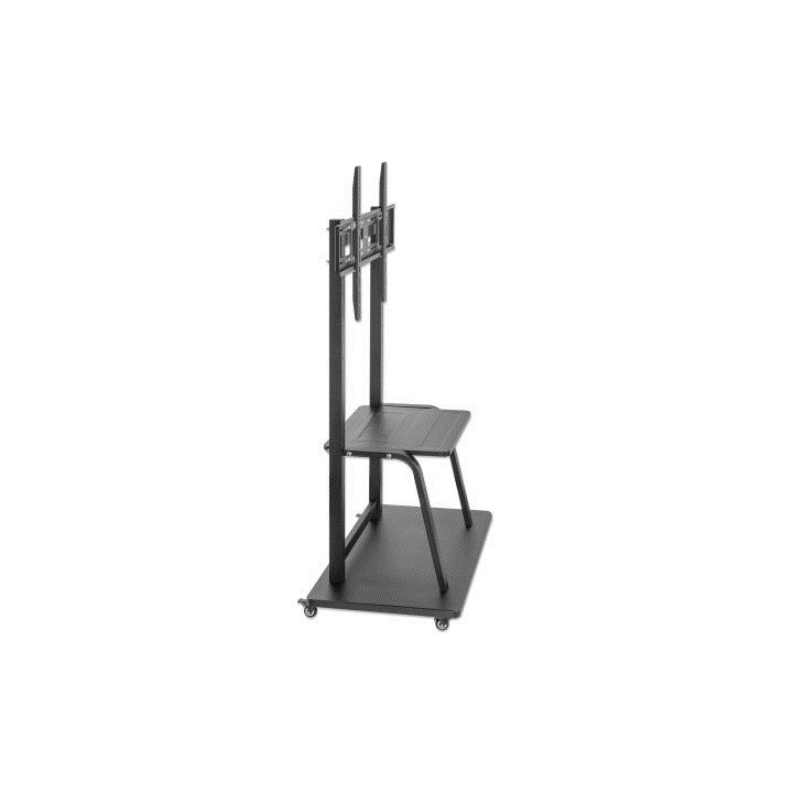 Manhattan TV Supporto carrello per monitor 1 schermo dimensioni schermo: 37-100 nero VESA 200x200 a 800x600mm max 150kg ripiano 