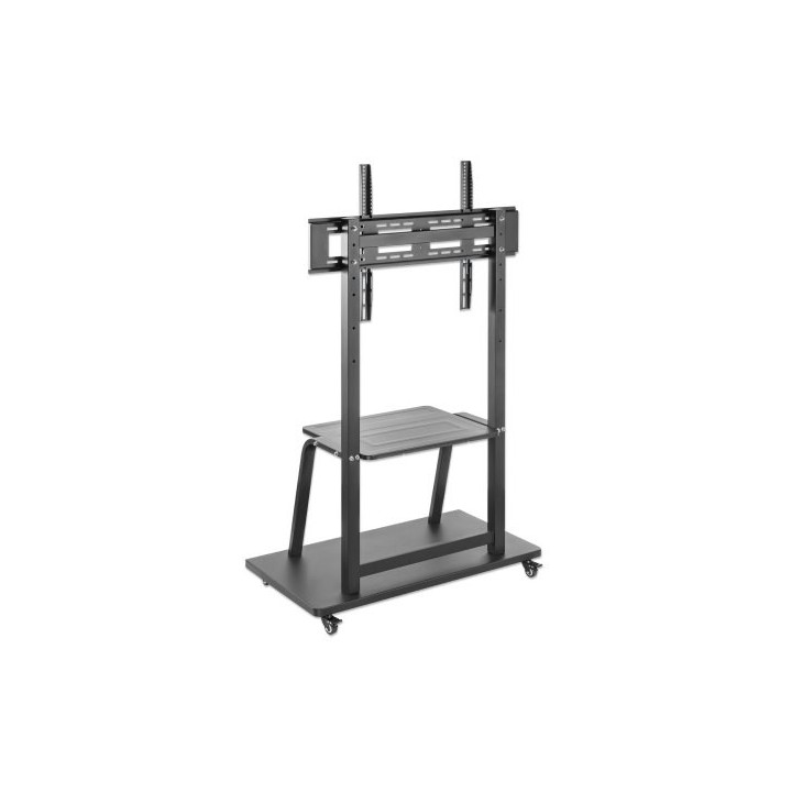 Manhattan TV Supporto carrello per monitor 1 schermo dimensioni schermo: 37-100 nero VESA 200x200 a 800x600mm max 150kg ripiano 