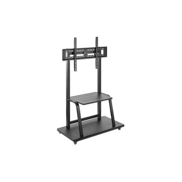 Manhattan TV Supporto carrello per monitor 1 schermo dimensioni schermo: 37-100 nero VESA 200x200 a 800x600mm max 150kg ripiano 