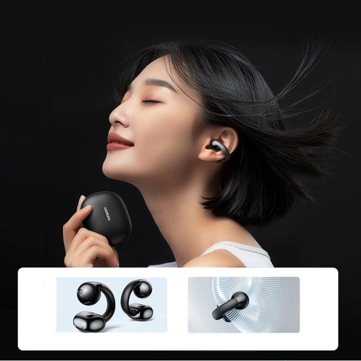 Ugreen 45785 cuffie/auricolare True Wireless Stereo (TWS) gancio auricolare orecchio aperto chiamate/musica/sport/uso quotidiano