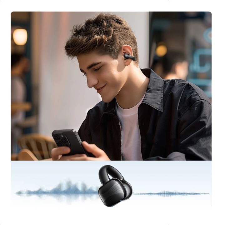 Ugreen 45785 cuffie/auricolare True Wireless Stereo (TWS) gancio auricolare orecchio aperto chiamate/musica/sport/uso quotidiano