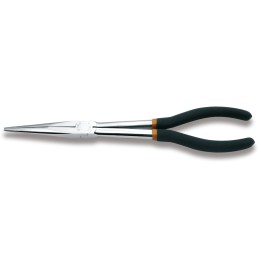 Beta 1009L/A Pinza a becchi mezzotondi lunghissimi diritti zigrinati, per impieghi speciali manici ricoperti con 2 strati di PVC