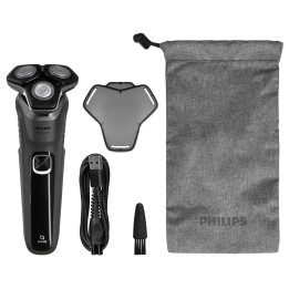 Philips SHAVER serie 5000 S5887/10 rasoio elettrico bagnato e asciutto con custodia morbida