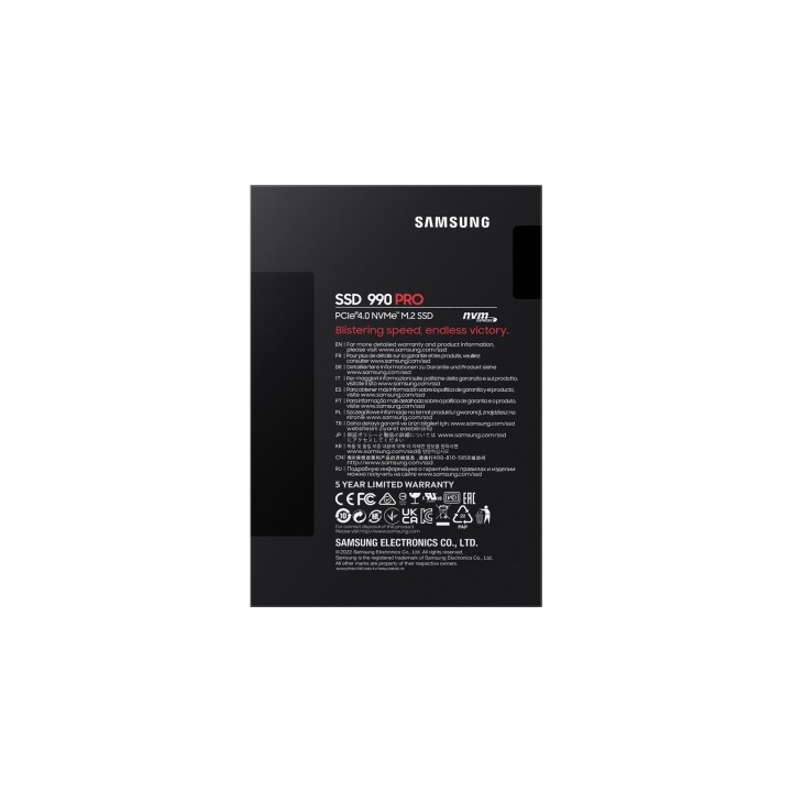 Samsung 990 PRO 2 TB M.2 PCI Express 4.0 NVMe V-NAND MLC