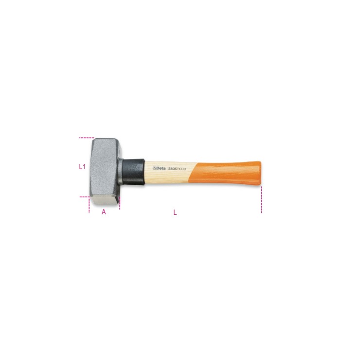 Beta 1380S 1250 Mazzette con collare salvamanico manico in legno 013800410