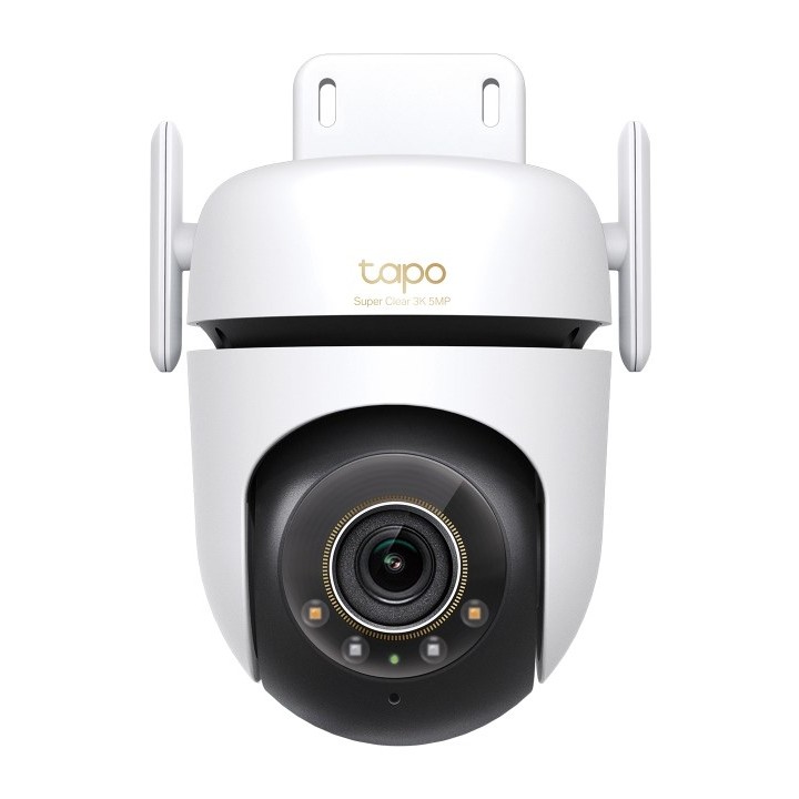 TP-Link Telecamera Wi-Fi di sicurezza Pan/Tilt esterna SPEC: 3K 5MP (2880x1620) 2.4 GHz 2 × antenne esterne 1 × porta Ethernet o