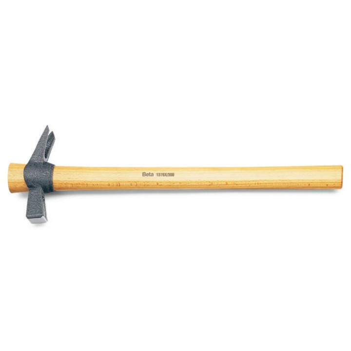 Beta 1376X 250 Martelli a testa quadra, con sede portachiodo e penna a granchio per carpentieri manico in legno 013760125