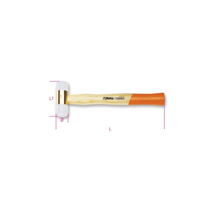 Beta 1390BA Mazzuola con battenti in nylon antiscintilla 013900805