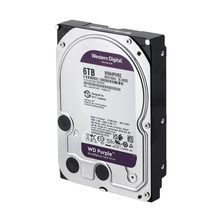 Western Digital WD64PURZ disco rigido interno 3.5 6000 GB Serial ATA III