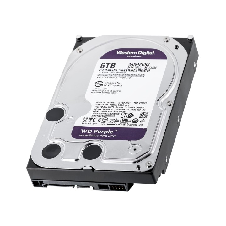 Western Digital WD64PURZ disco rigido interno 3.5 6000 GB Serial ATA III