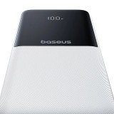Baseus Lipow Power Bank 10000mAh 22.5W con due cavi integrati (con cavo Baseus Simple USB-A - USB-C 3A 20cm) - Bianco