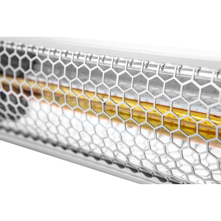 Riscaldatore a infrarossi NEO TOOLS 2000 W IP55 Lampada alogena dorata Telecomando 2 livelli di calore