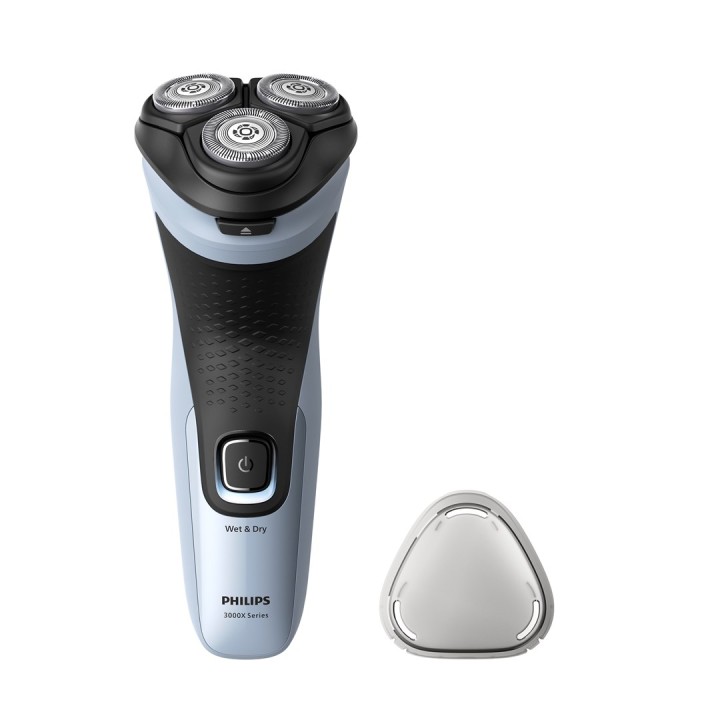 Philips X3003/00 rasoio per uomini rasoio rotante trimmer nero blu