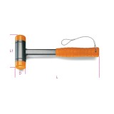 Beta 1392HS 40 Mazzuole antirimbalzo con battenti intercambiabili in materiale plastico manico in acciaio H-SAFE 013924040