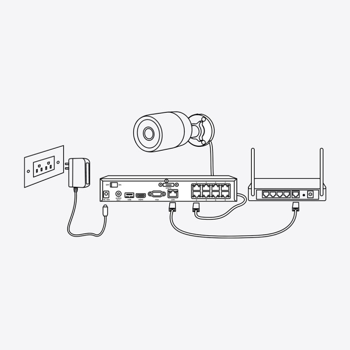 Reolink P330 - 4K 8MP UHD Telecamera di Sicurezza Esterna PoE con Capacità 256GB Avvisi Intelligenti Registrazione Audio e Visio