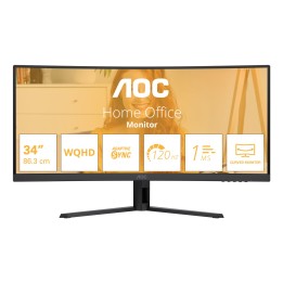 AOC B3 CU34B3E Monitor per computer 86.4 cm (34 ) 3440 x 1440 pixel Wide Quad HD LED nero