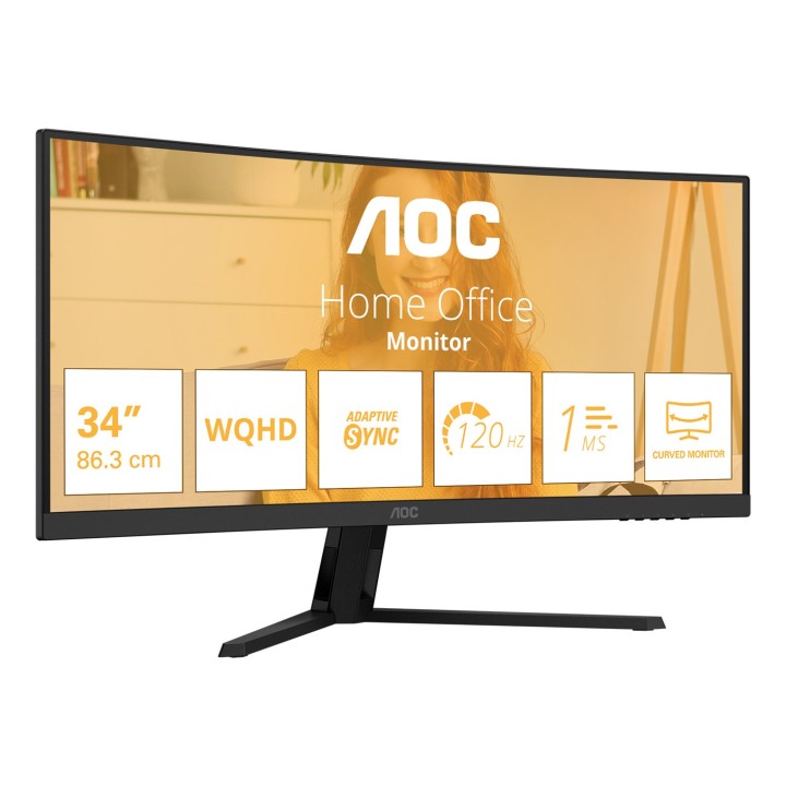 AOC B3 CU34B3E Monitor per computer 86.4 cm (34 ) 3440 x 1440 pixel Wide Quad HD LED nero
