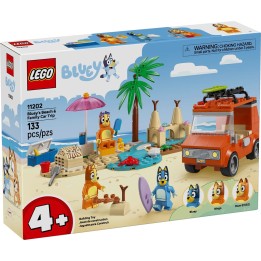 LEGO BLUEY 11202 Spiaggia Bluey e viaggio in auto in famiglia
