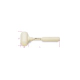 Beta 1391A 500 Mazzuole per piastrellisti interamente rivestite in gomma bianca 013910205