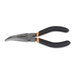 Beta 1168G 200 Pinze a becchi mezzotondi lunghissimi piegati zigrinati manici ricoperti con 2 strati di PVC antiscivolo finitura