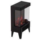 Camino elettrico ADLER AD 7755 2 impostazioni calore: 1000W / 2000W | 3D effetto fiamma | Termostato Nero