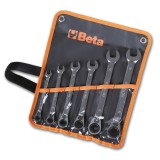 Beta 142/B6 Serie di 6 chiavi combinate a cricchetto reversibile (art. 142) in busta 001420066