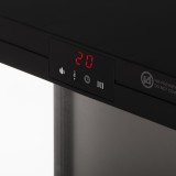Camino elettrico ADLER AD 7755 2 impostazioni calore: 1000W / 2000W | 3D effetto fiamma | Termostato Nero