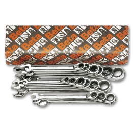 Beta 142/S19 Serie di 19 chiavi combinate a cricchetto reversibile (art. 142) 001420075