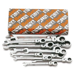 Beta 142SN/S13 Serie di 13 chiavi combinate a cricchetto snodate (art. 142SN) 001420263