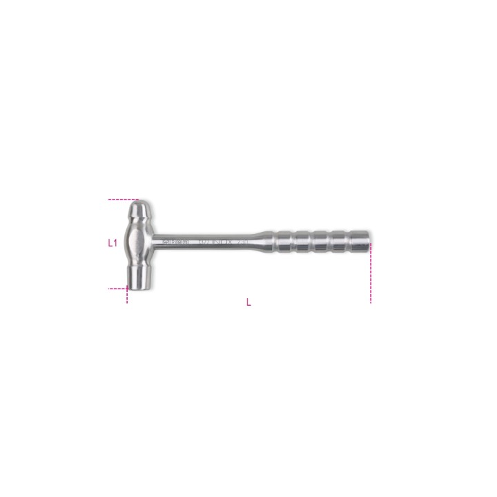 Beta 1377INOX 230 Martelli con testa tonda e penna sferica per calderai e lattonieri in acciaio inossidabile 013770623